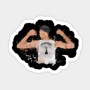 Wembanyama Paint Splatter Art Sticker